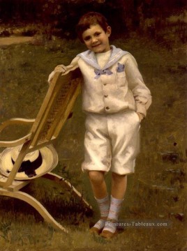  Paul Peintre - Robert André Peel c 1892 académique peintre Paul Peel